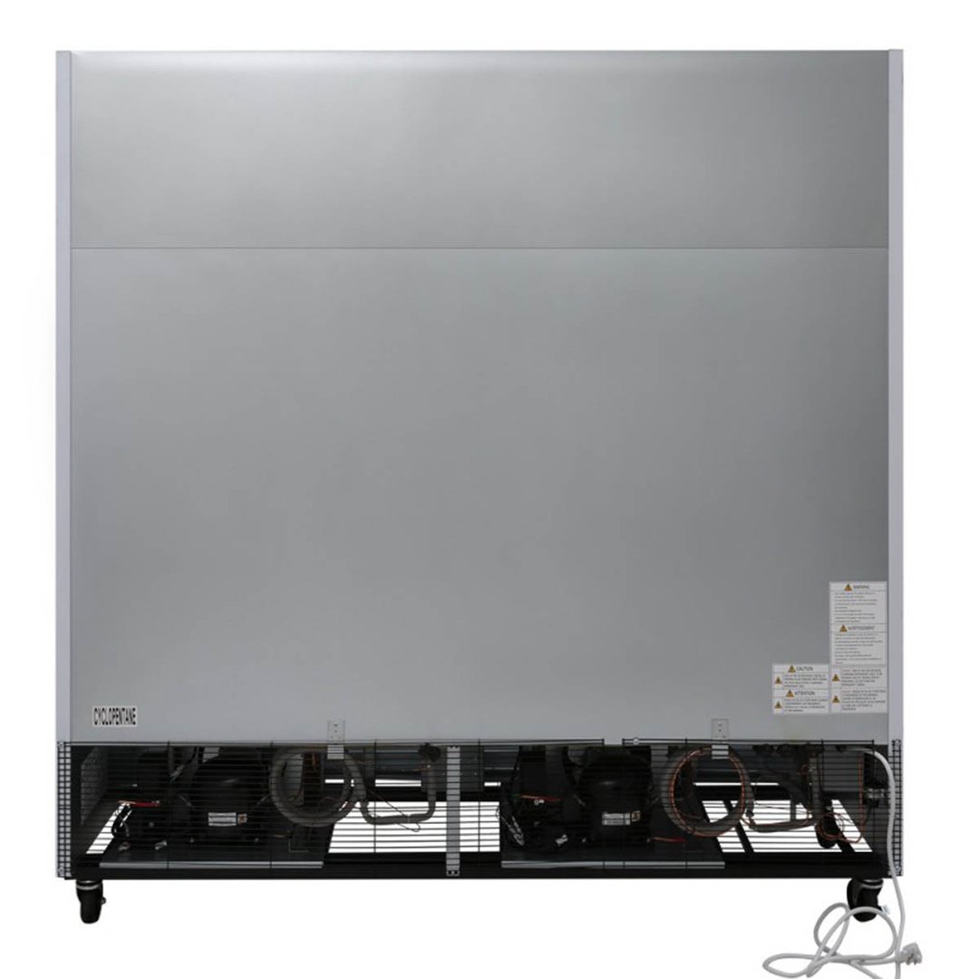 Turbo Air TGF-72FB-N 81" 3 Glass Door Freezer Merchandiser, White or Black, 58.45 cu. ft.