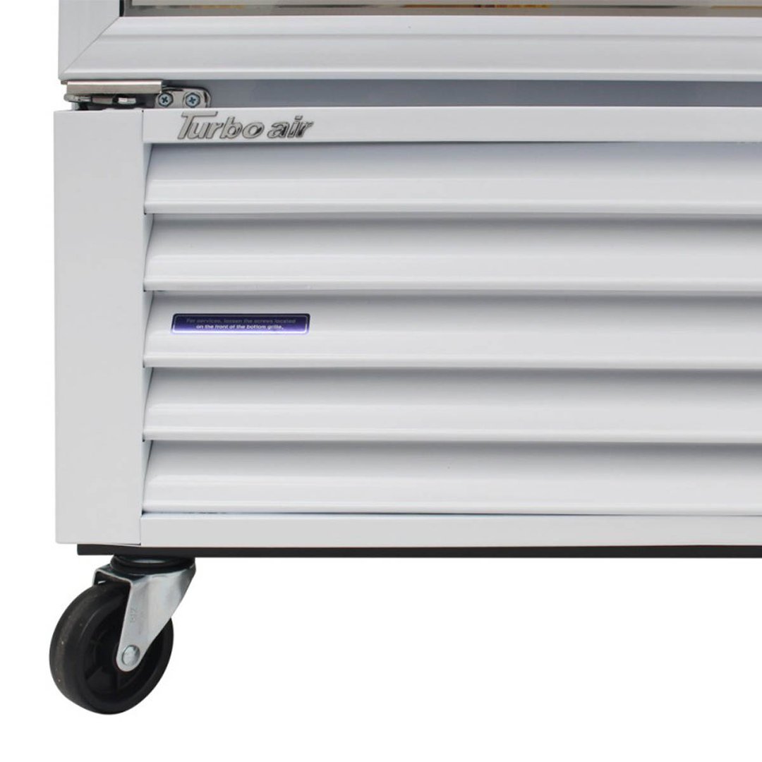 Turbo Air TGF-72FB-N 81" 3 Glass Door Freezer Merchandiser, White or Black, 58.45 cu. ft.