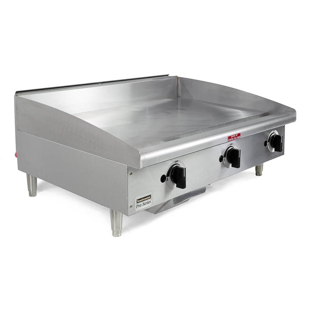 Toastmaster TMGM36 36" Countertop Manual Gas Griddle, 3/4" Steel Plate, 60.000 BTU