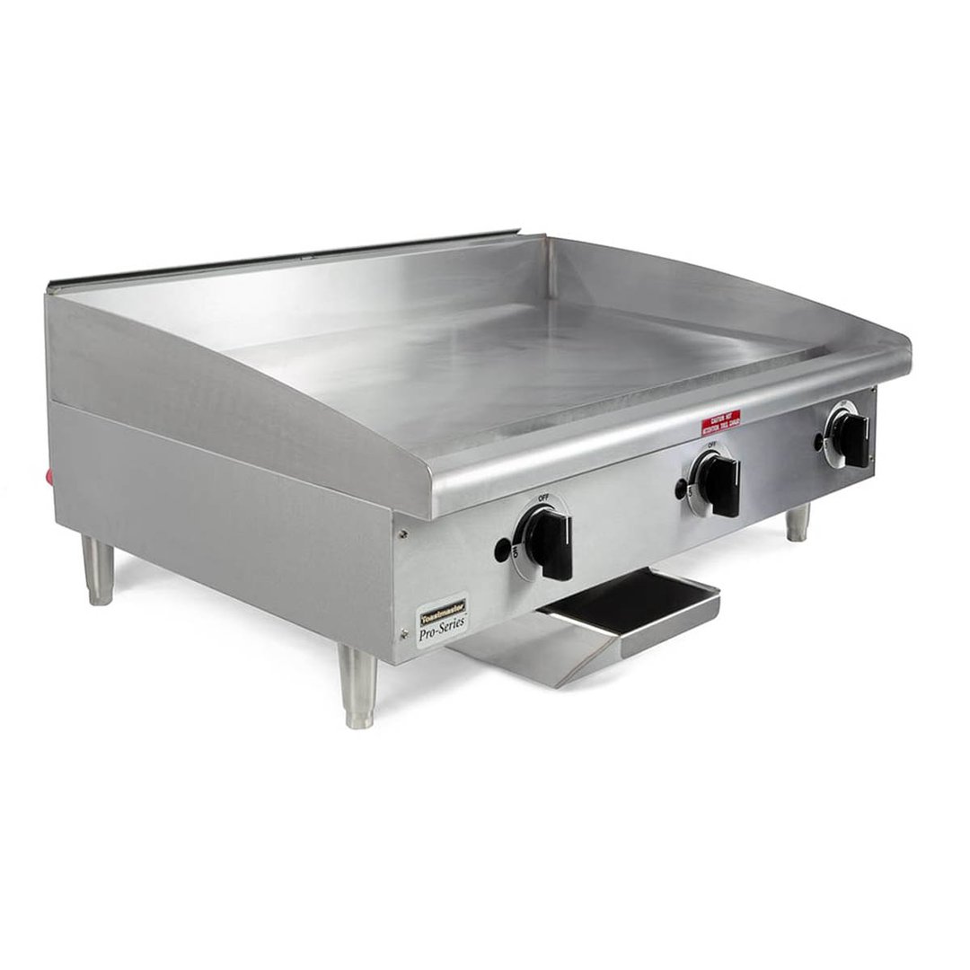 Toastmaster TMGM36 36" Countertop Manual Gas Griddle, 3/4" Steel Plate, 60.000 BTU