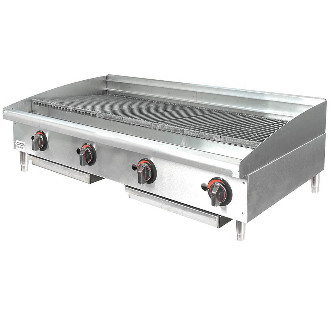 Toastmaster TMRC48 48" Countertop Gas Radiant Charbroiler w/ (4) Burners, 120.000 BTU