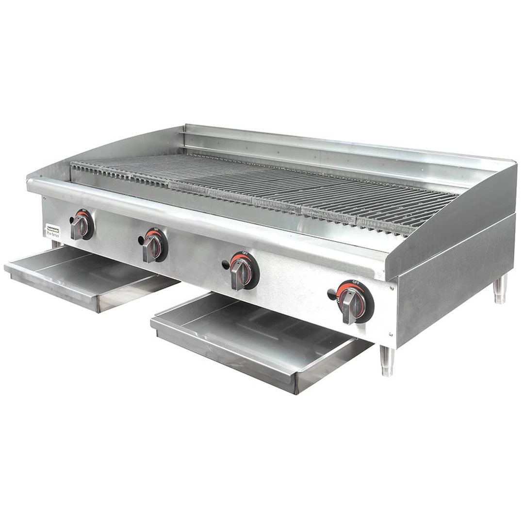 Toastmaster TMRC48 48" Countertop Gas Radiant Charbroiler w/ (4) Burners, 120.000 BTU