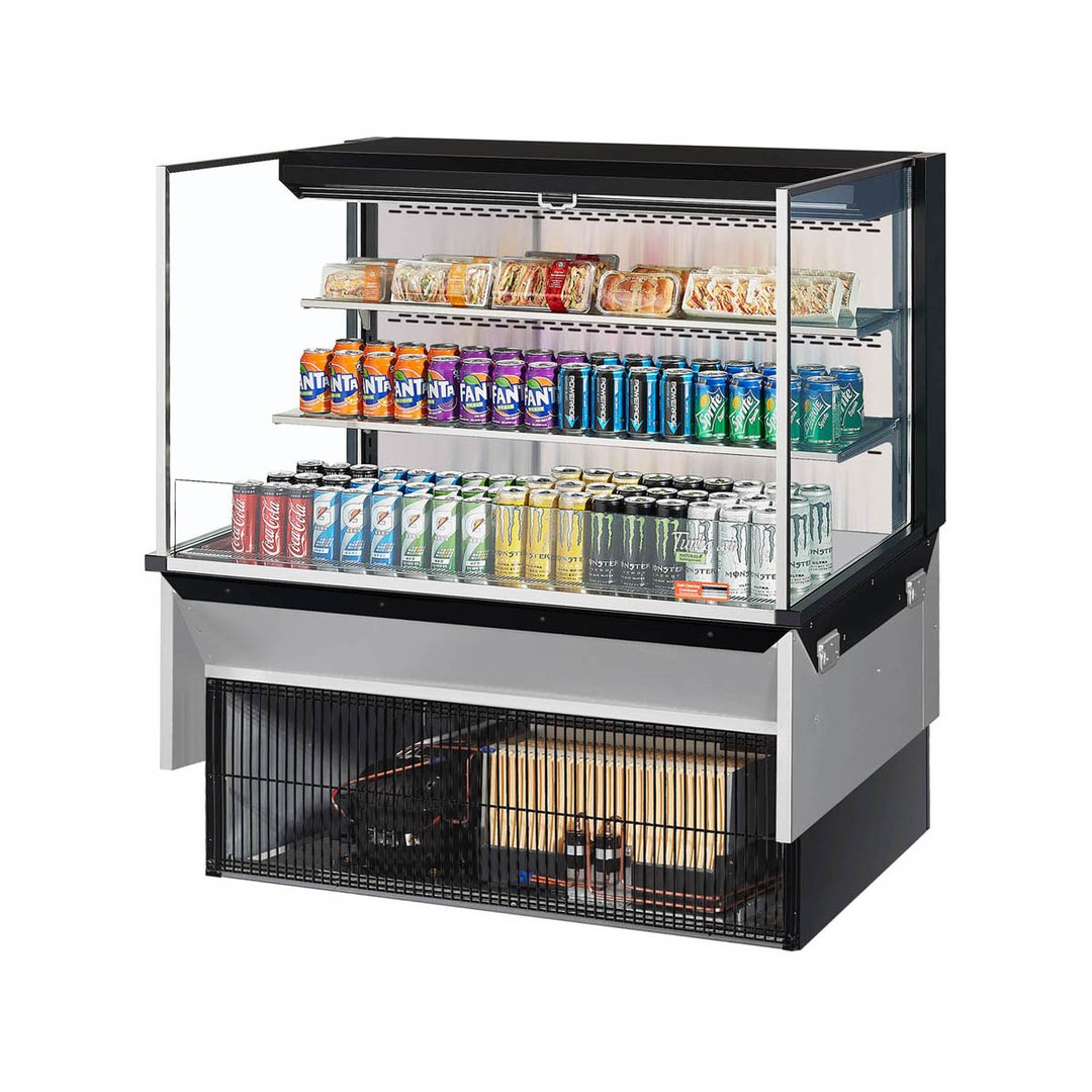 Turbo Air TOM-48L-UF-W(B)-3SI-N 48" Drop In Open Refrigerated Deli Display Case