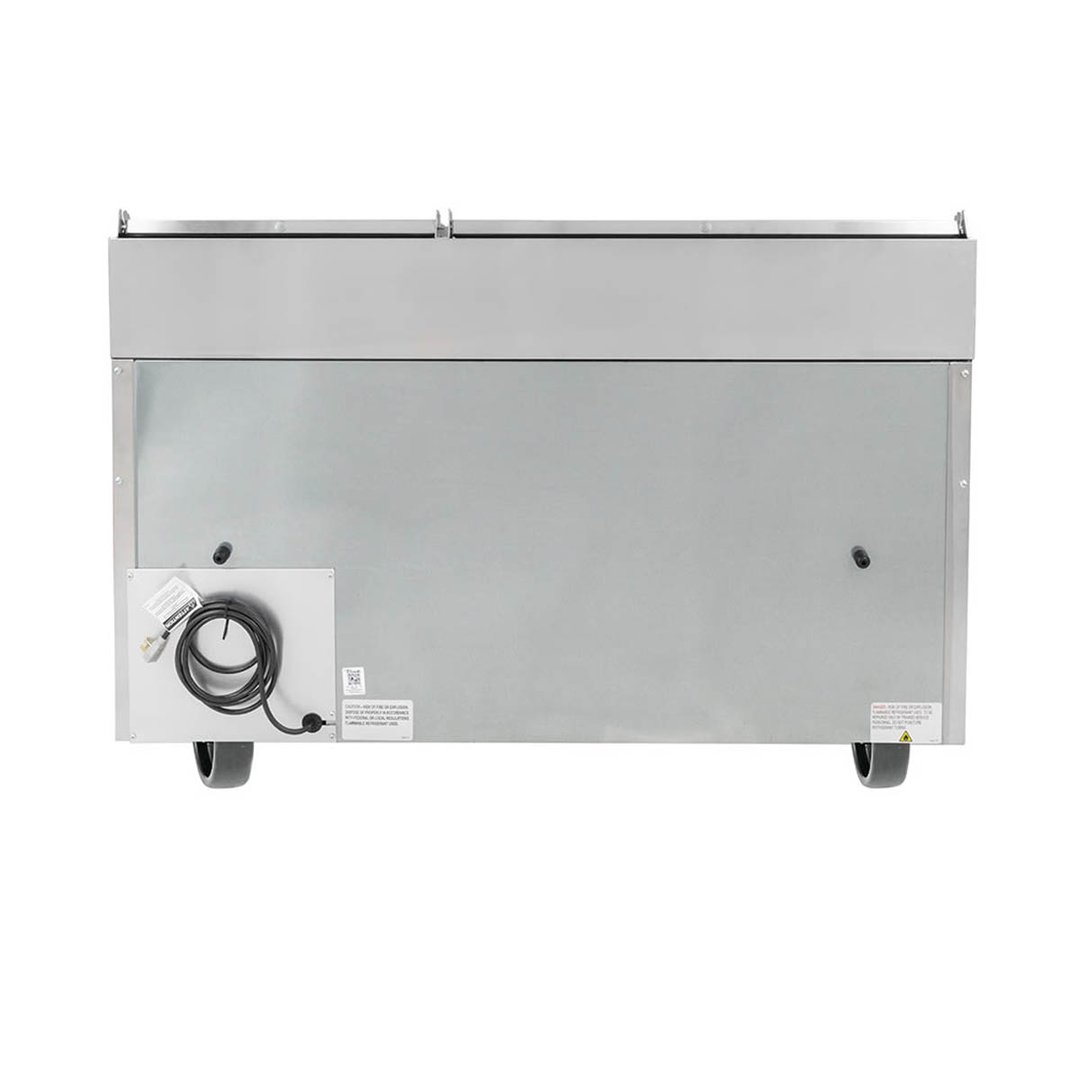 True TPP-AT-60-HC 60" Refrigerated Pizza Prep Table w/ 2 Doors, (8) 1/3 Pans