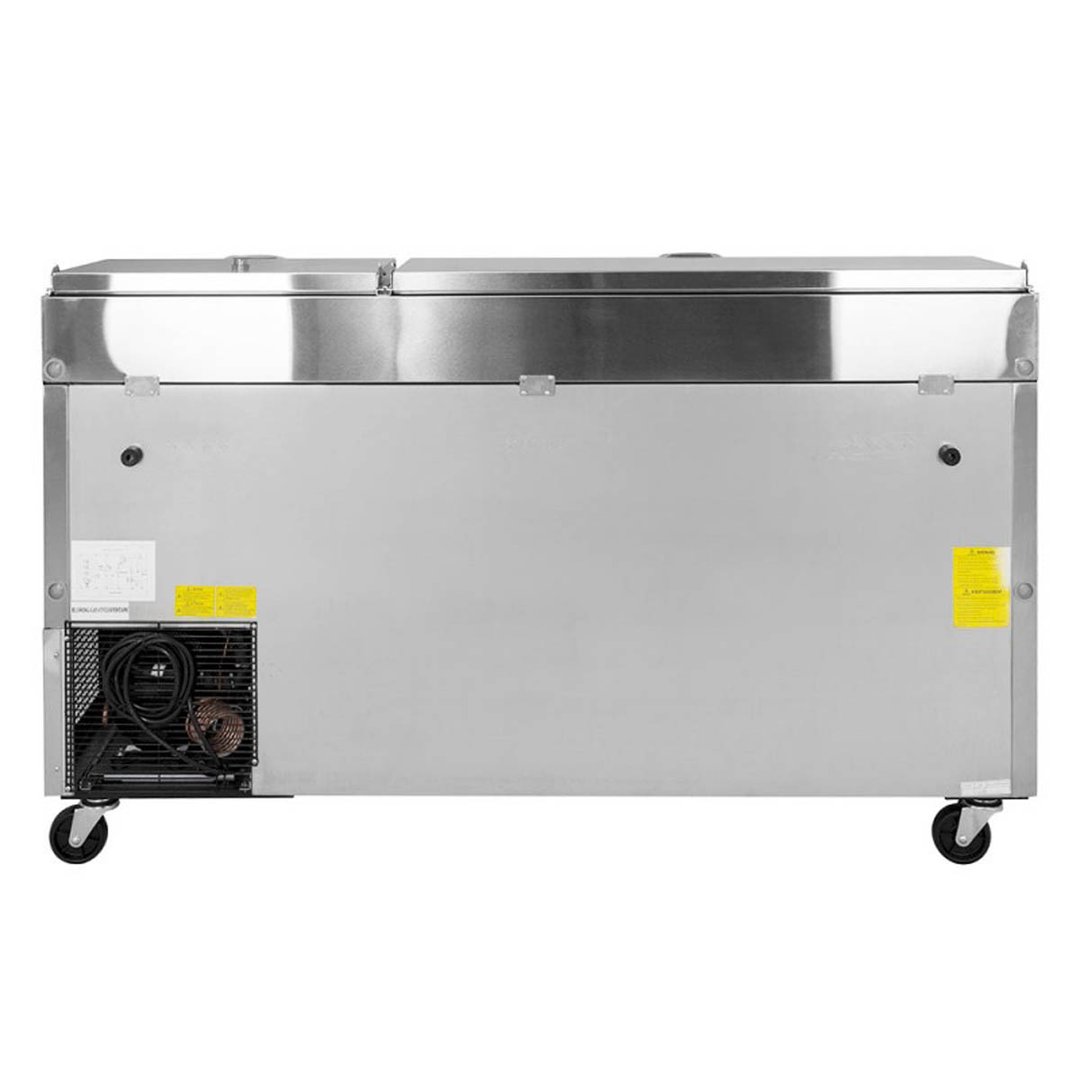 Turbo Air TPR-67SD-D4-N 67" Refrigerated Pizza Prep Table w/ 4 Drawers, 20 cu. ft.
