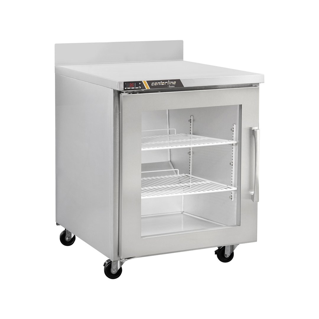 Centerline by Traulsen CLUC-27R-GD-WTR 27" 1-Section Worktop Refrigerator w/ 1 Glass Door (right)