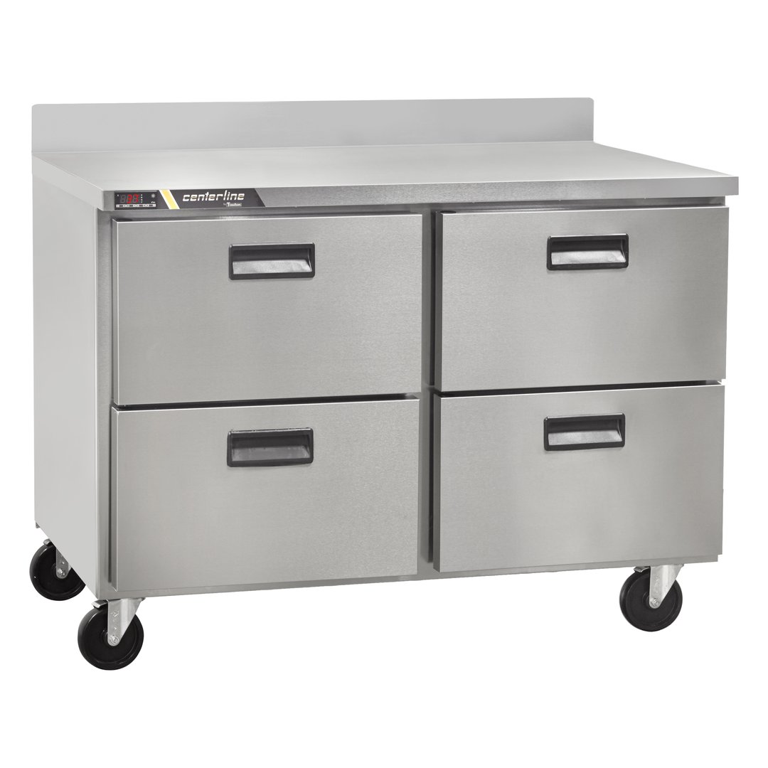 Centerline by Traulsen CLUC-48R-DW-WT 48" 2-Section WorkTop Refrigerator w/ 4 Drawers