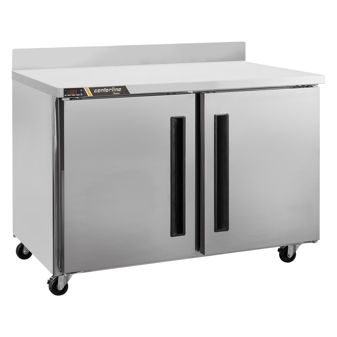 Centerline by Traulsen CLUC-48R-SD-WTLR 48" 2-Section Worktop Refrigerator w/ 2 Doors (left)