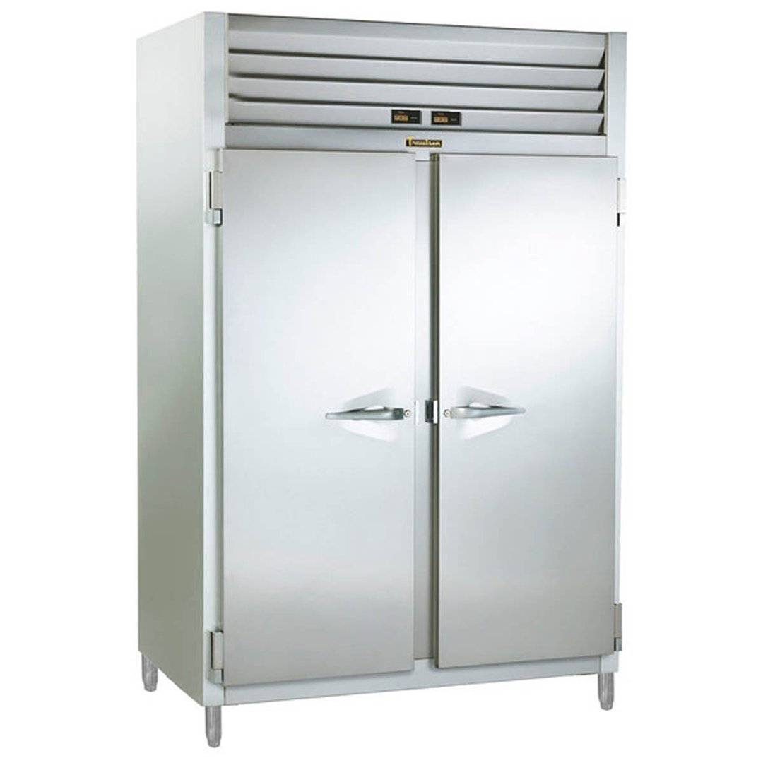 Traulsen RDT232NUT-FHS 52" 2-Section Reach-In Refrigerator/Freezer Combo w/ 2 Solid Doors, All Stainless Steel