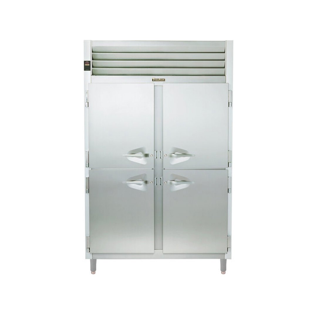 Traulsen RLT232DUT-HHS 48" Two Section Self-Contained Reach-In Freezer w/ 4 Half Solid Doors, 42 cu. ft.