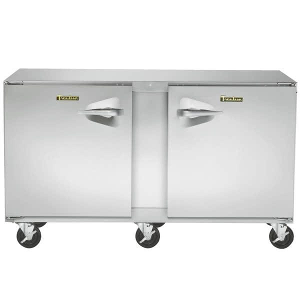 Traulsen ULT60-RR-SB 60" 2-Section Undercounter Freezer w/ 2 Doors (right-right), 17.47 cu. ft.