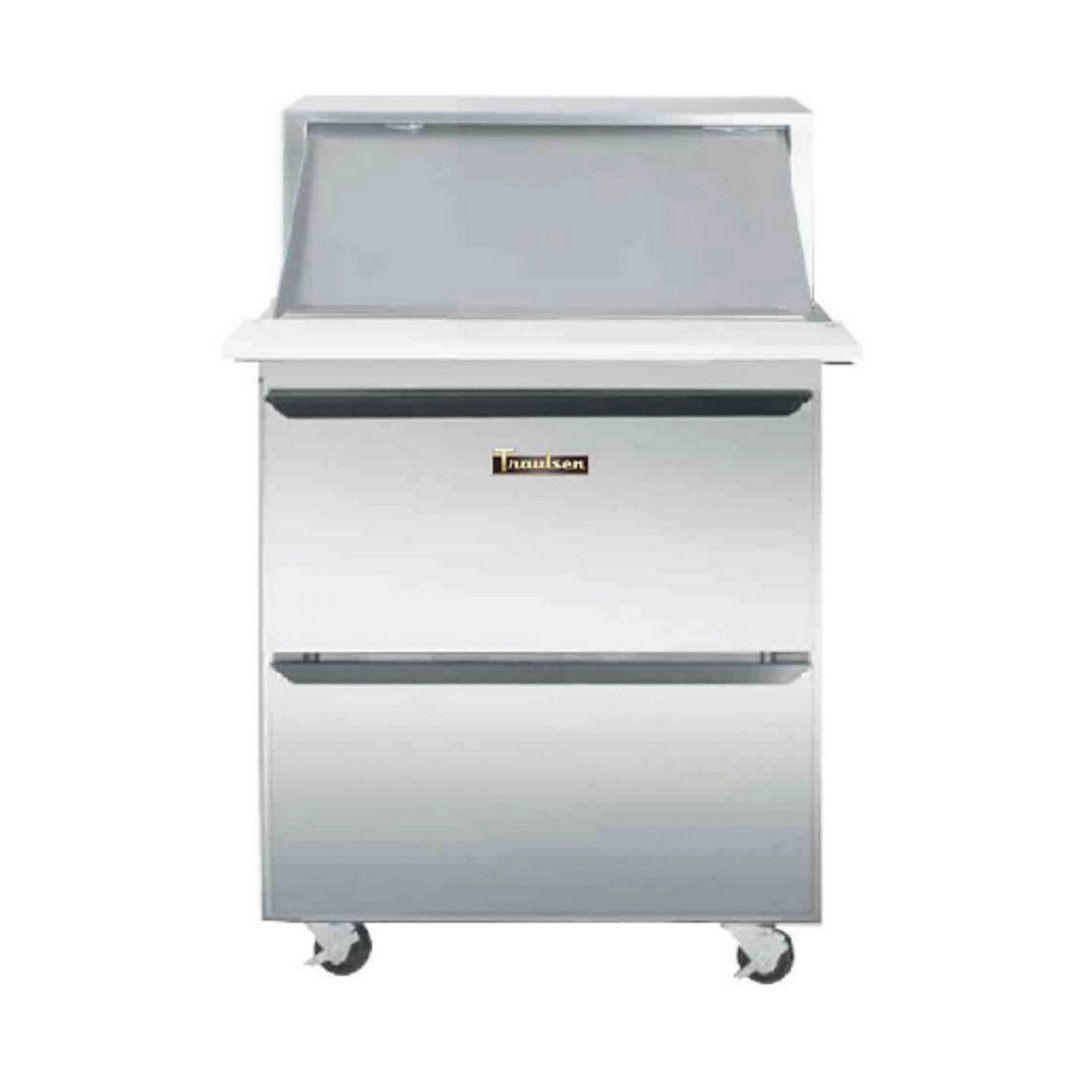 Traulsen UPT279-D 27" One Section Sandwich / Salad Prep Table w/ 2 Drawers, 9 Pans