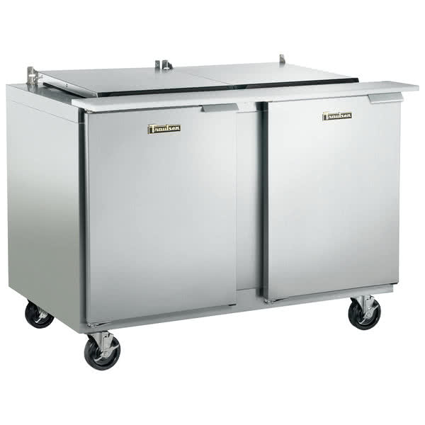 Traulsen UST4818-LL-SB 48" Mega Top Sandwich / Salad Prep Table w/ 2 Doors, 18 Pans