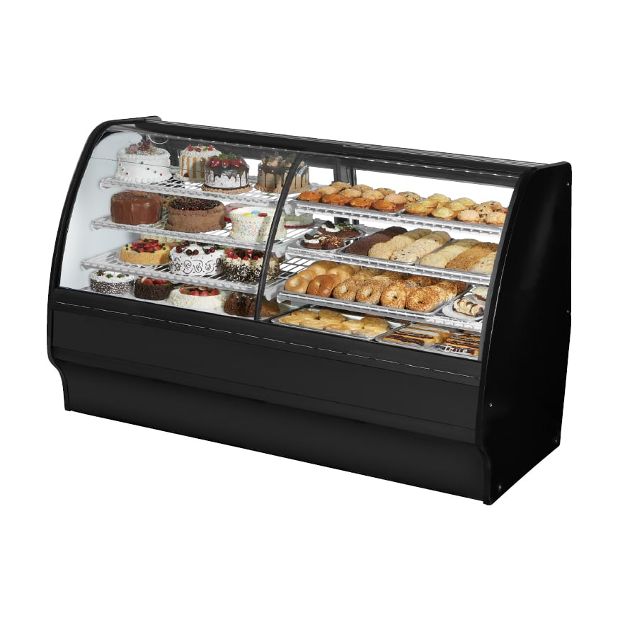 True TGM-DZ-77-SC/SC-S-W 77" Dry / Refrigerated Bakery Case, Stainless Steel