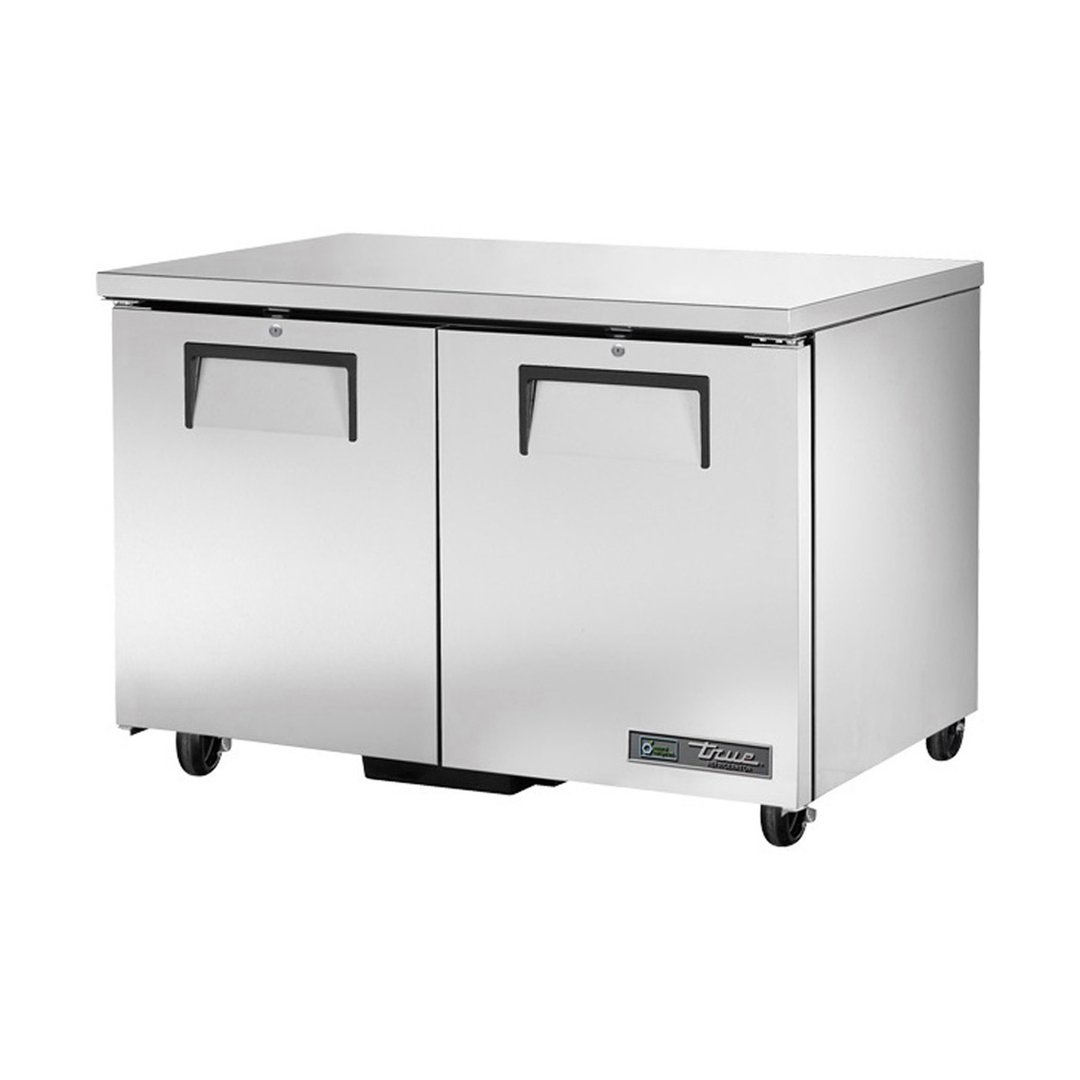 True TUC-48C-HC 48" 2-Section Undercounter Refrigerator w/ 2 Solid Doors