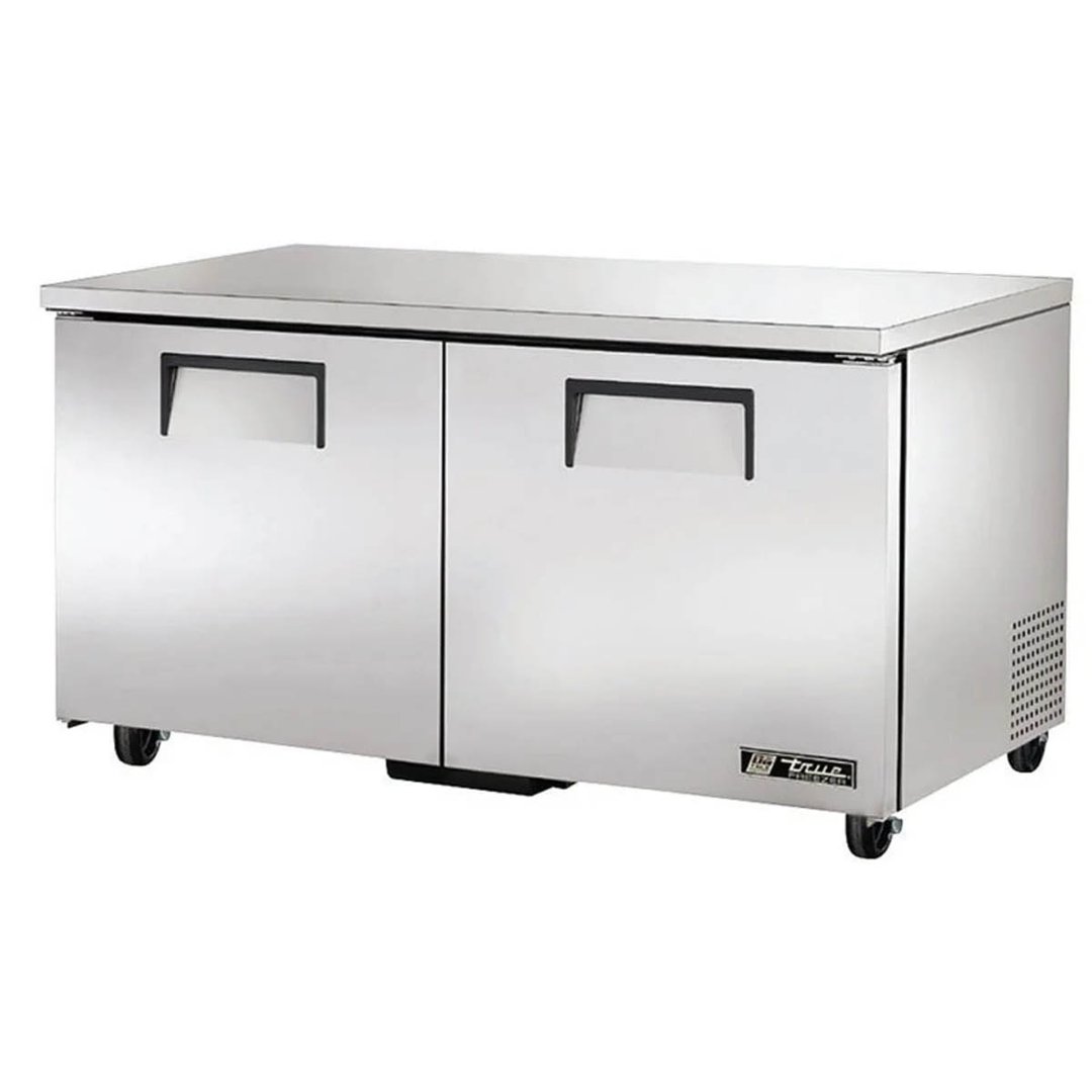 True TUC-60F-HC 60" 2-Section Undercounter Freezer w/ 2 Doors, 1/2 HP