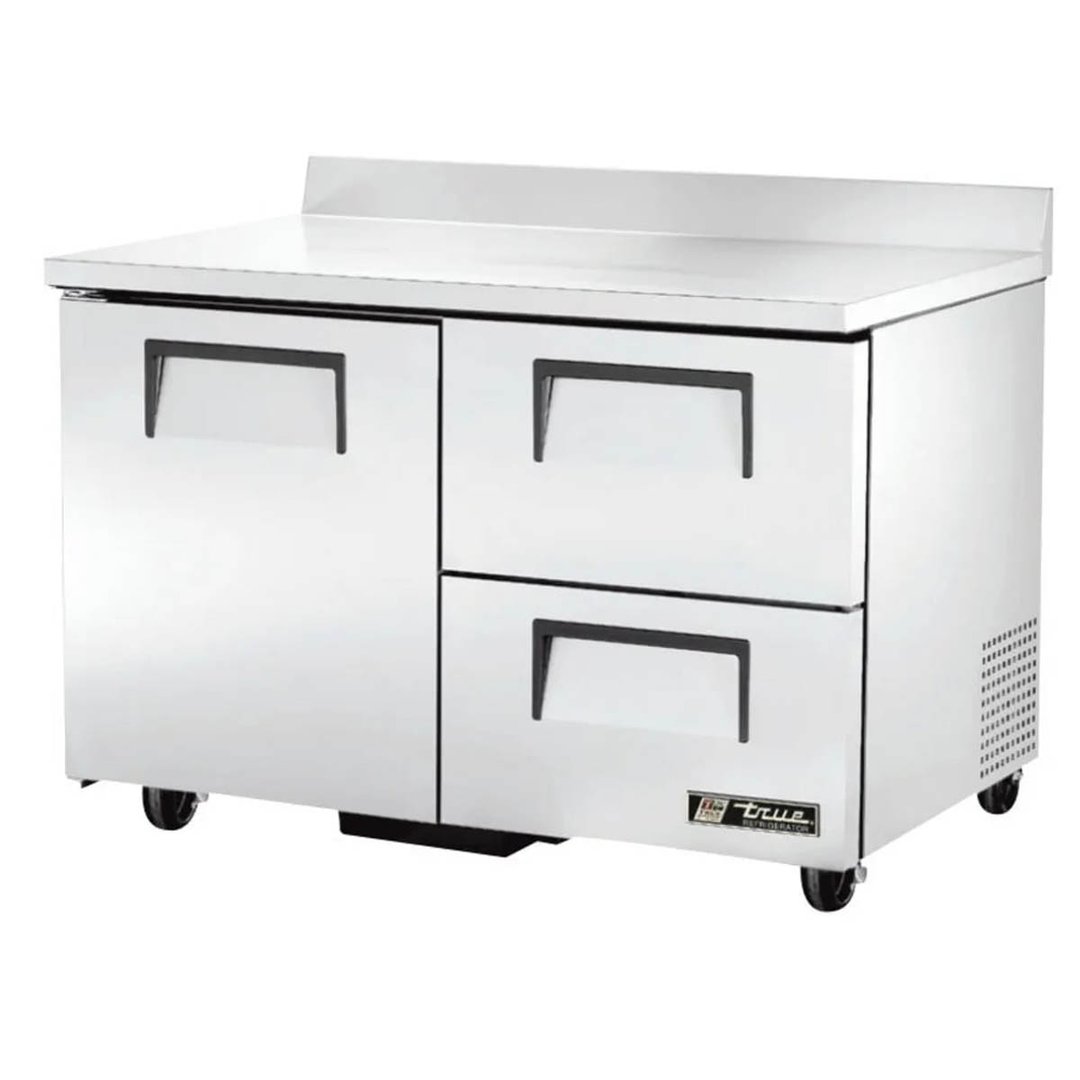 True TWT-48D-2-HC 48" 2-Section Worktop Refrigerator w/ 2 Drawers & 1 Door
