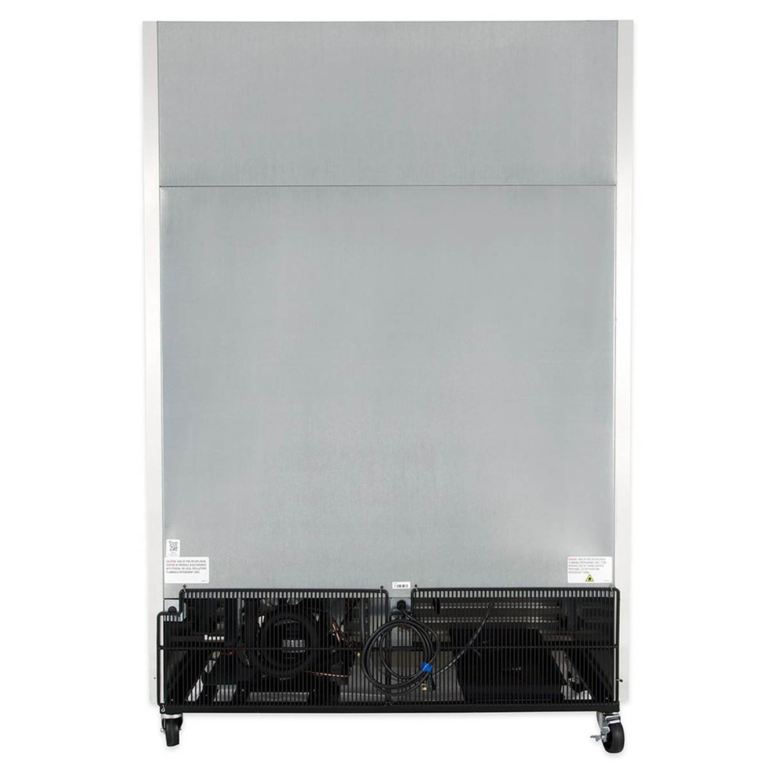 True TS-49-HC 54" Two Section Reach-In Refrigerator w/ 2 Solid Doors, Bottom Mount, Stainless Steel