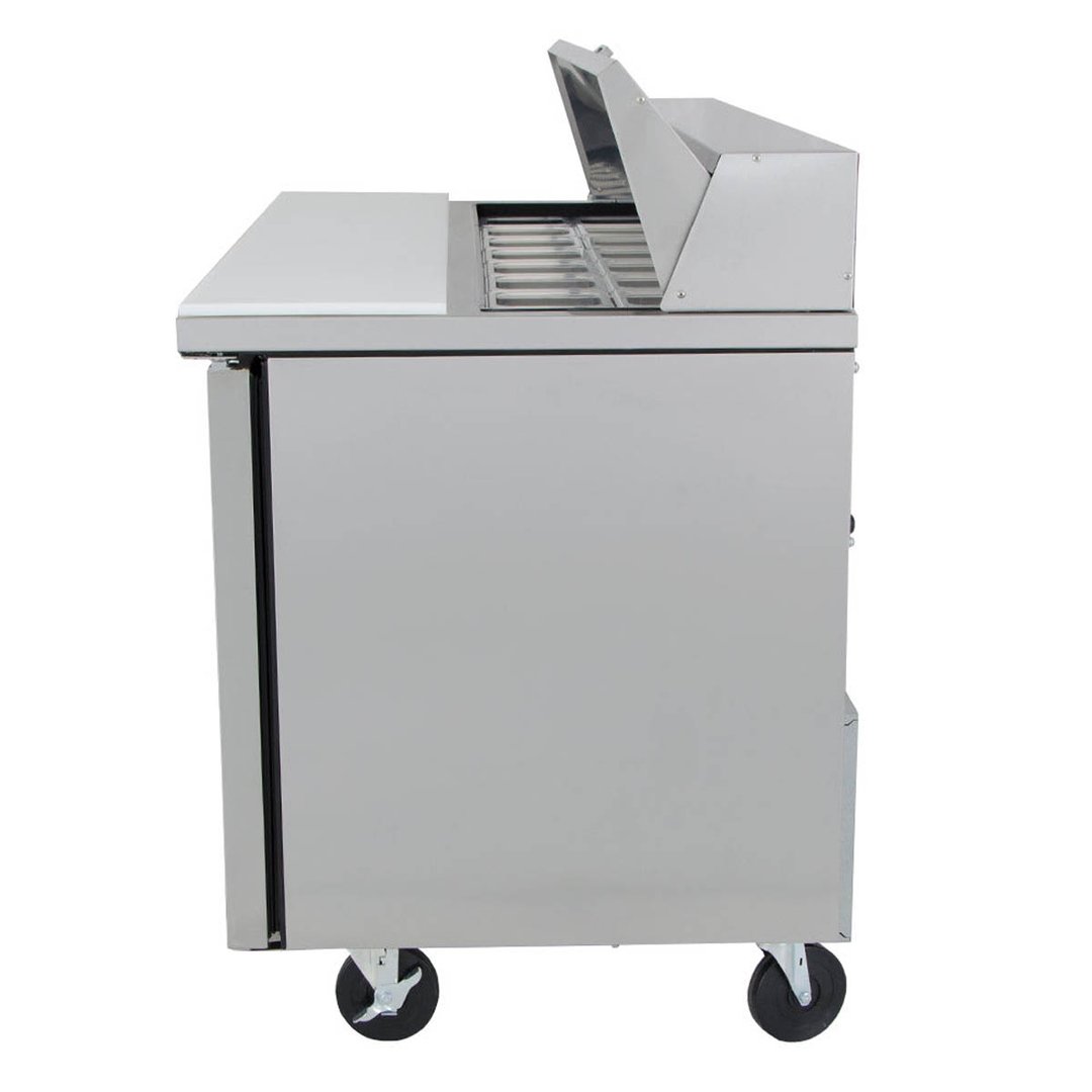 True TSSU-60-16-HC 60" Two Section Sandwich / Salad Prep Table w/ 2 Doors, 16 Pans