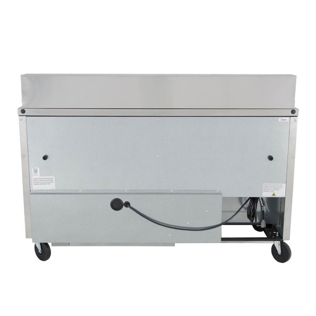 True TSSU-60-16-HC 60" Two Section Sandwich / Salad Prep Table w/ 2 Doors, 16 Pans
