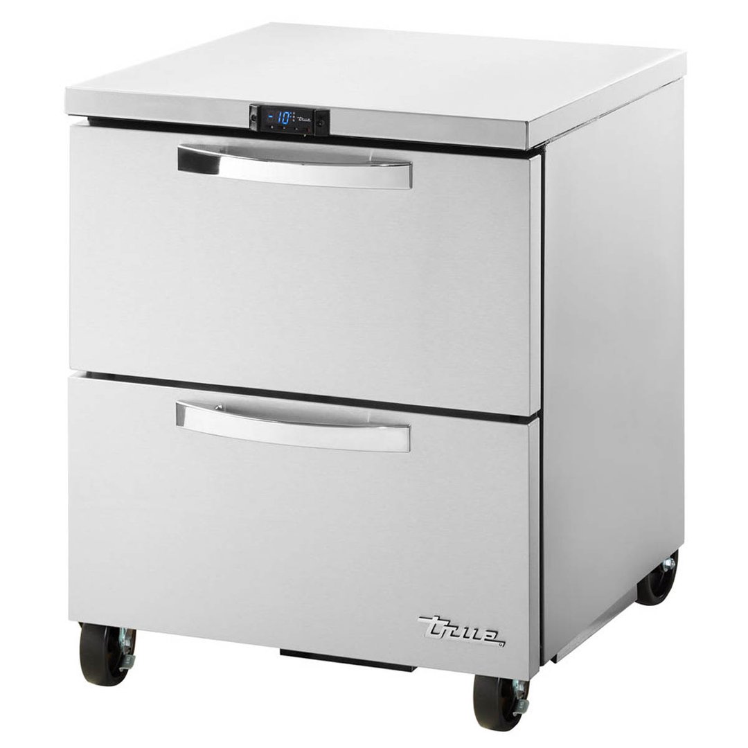 True TUC-27F-D-2-HC~SPEC3 27" 1-Section Undercounter Freezer w/ 2 Drawers, Stainless Steel