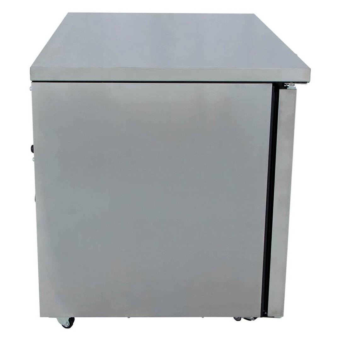 True TUC-48-LP-HC 48" 2-Section Undercounter Refrigerator w/ 2 Solid Doors, 12 cu ft