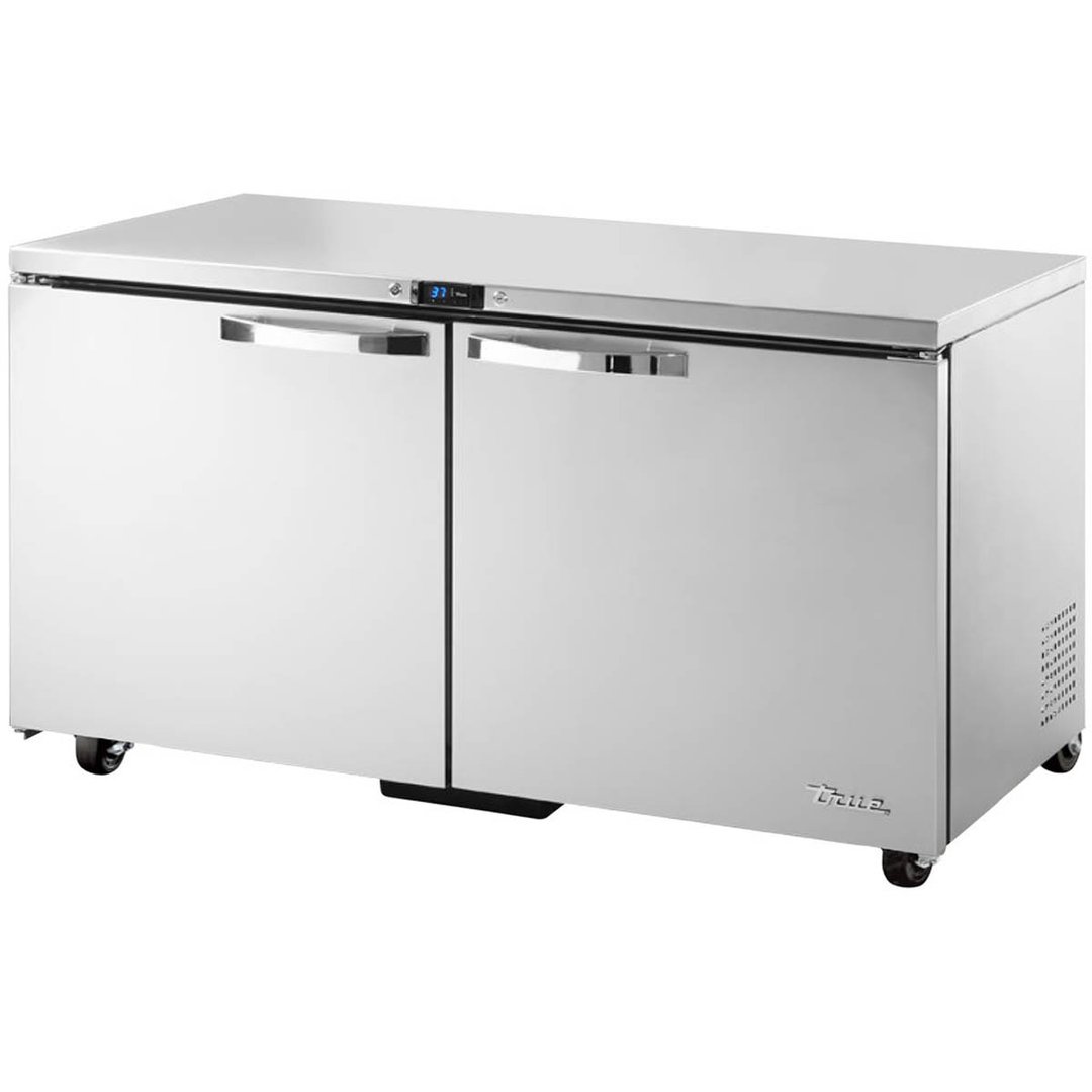 True TUC-60-ADA-HC~SPEC3 60" 2-Section Undercounter Refrigerator w/ 2 Solid Doors, 16 cu ft