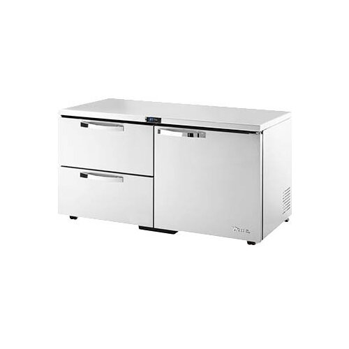 True TUC-60D-2-LP-HC~SPEC3 60" 2-Section Undercounter Refrigerator w/ 1 Solid Door, 2 Drawers, 16 cu ft