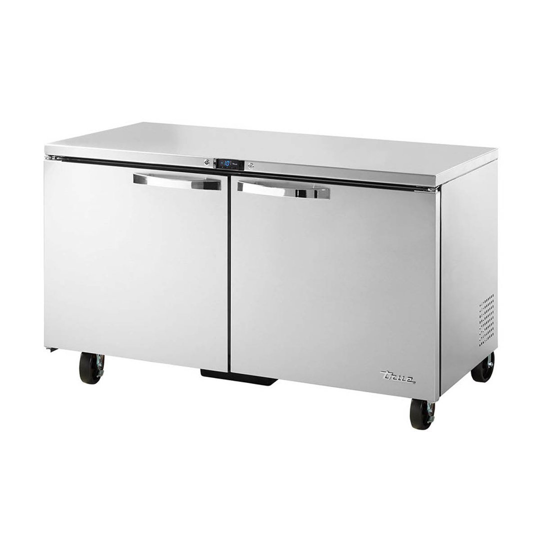 True TUC-60F-HC~SPEC3 60" 2-Section Undercounter Freezer w/ 2 Doors, Stainless Steel