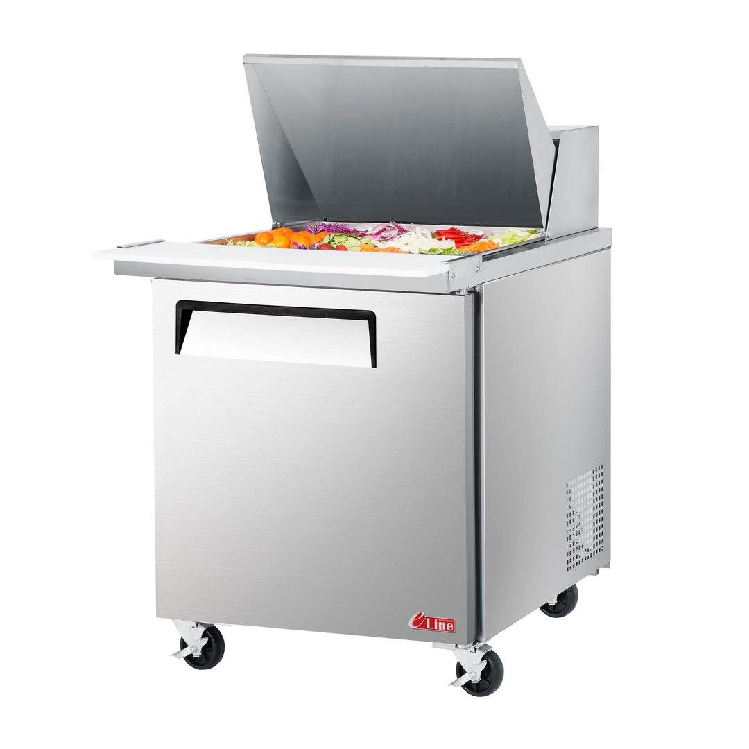 Turbo Air EST-28-12-N6 27" One Section Mega Top Sandwich Prep Table, 12 Pan