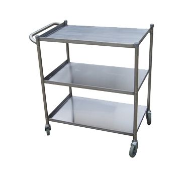 Turbo Air TBUS-1828E, 430 Stainless Steel Utility Cart w/ 3 Shelves (18" x 28")
