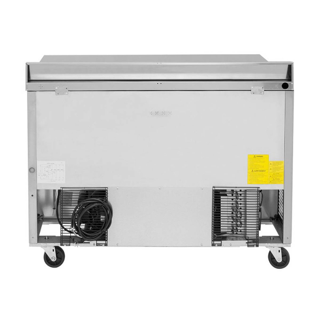 Turbo Air TWR-48SD-D2-N 48" 2-Section Worktop Refrigerator w/ 1 Door & 2 Drawers, 12 cu. ft.