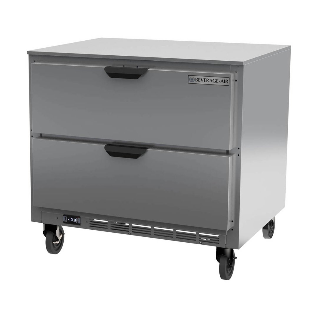 Beverage-Air UCFD36AHC-2 36" 1-Section Undercounter Freezer w/ 2 Drawers, 8.7 cu. ft.