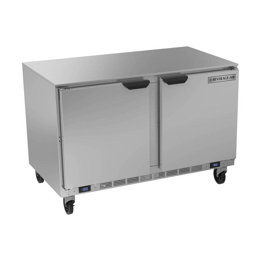 Beverage Air UCRF50AHC-1-SA-A 50" Undercounter Freezer/Refrigerator w/ 2 Solid Hinged Doors