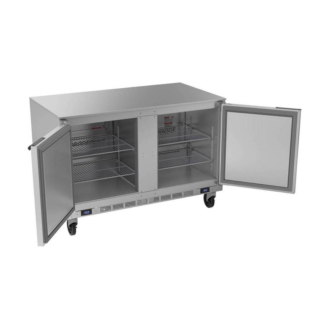 Beverage Air UCRF50AHC-1-SA-A 50" Undercounter Freezer/Refrigerator w/ 2 Solid Hinged Doors