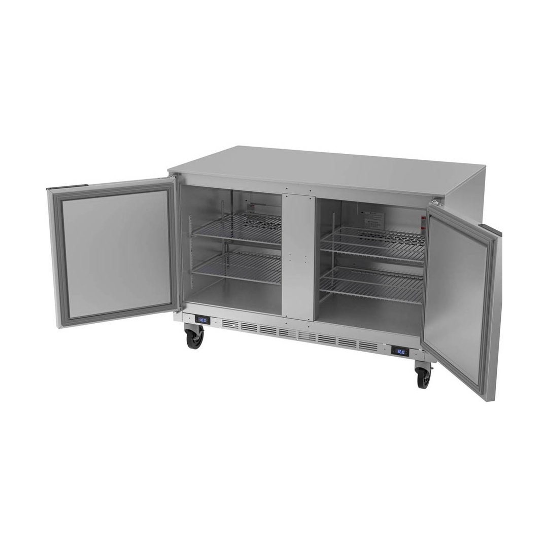 Beverage Air UCRF50AHC-1-SA-A 50" Undercounter Freezer/Refrigerator w/ 2 Solid Hinged Doors