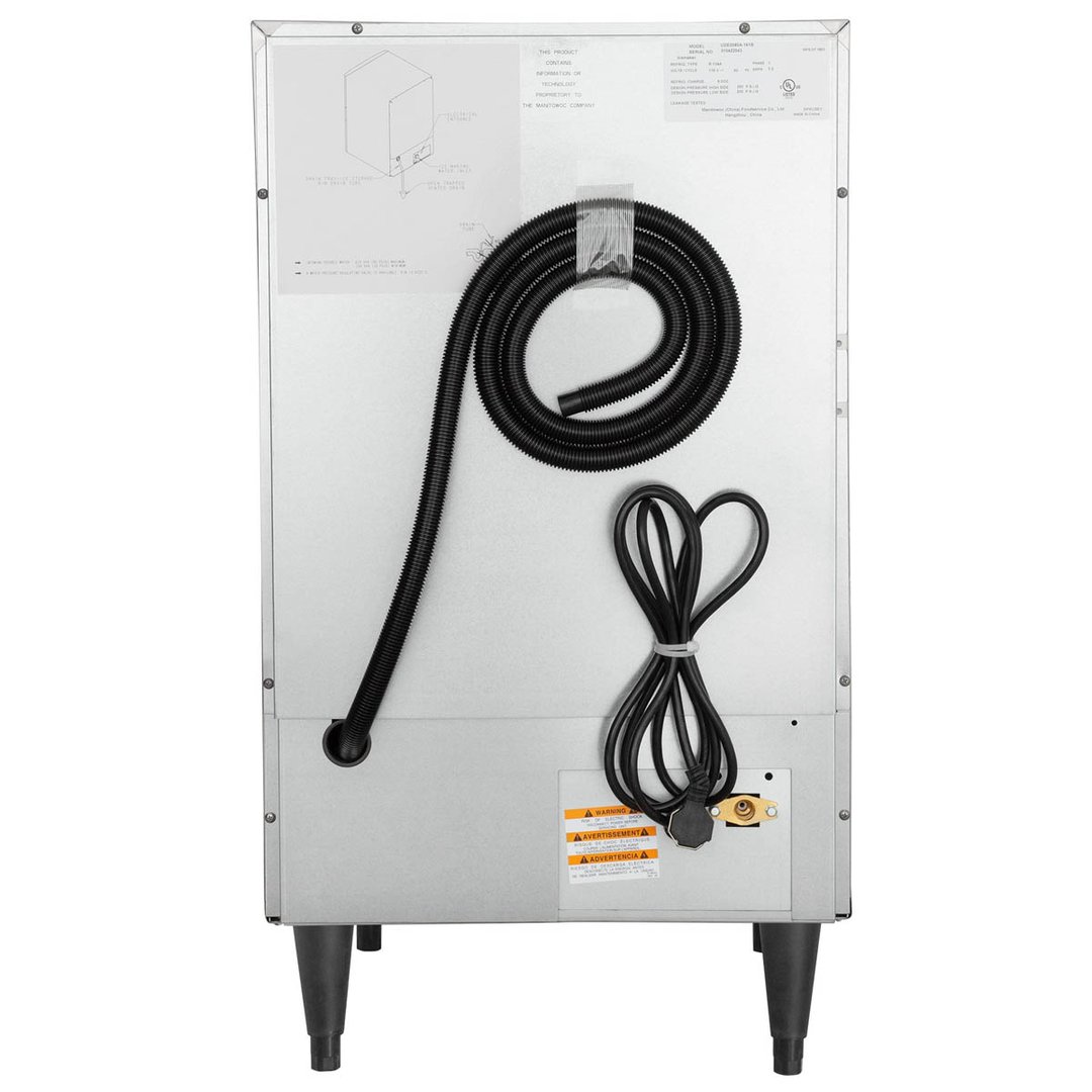 Manitowoc UDE0080A 20" Air Cooled Full Cube 102 lb Undercounter Ice Machine with 31 lb Bin