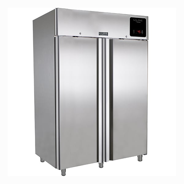 U-Line UCRE553-SS71A 53" Two Section Reach-In Refrigerator w/ 2 Solid Doors, Top Mount, Stainless Steel, 49 cu. ft.