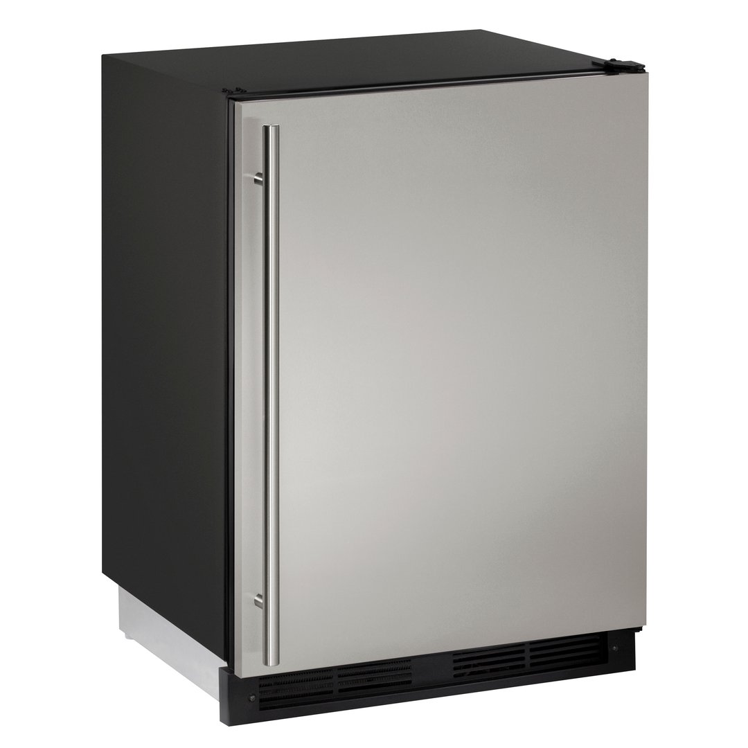 U-Line UHRI124-SS01A 24" Undercounter Freezer/Refrigerator w/ 1 Solid Door, 8-lb. Ice Capacity