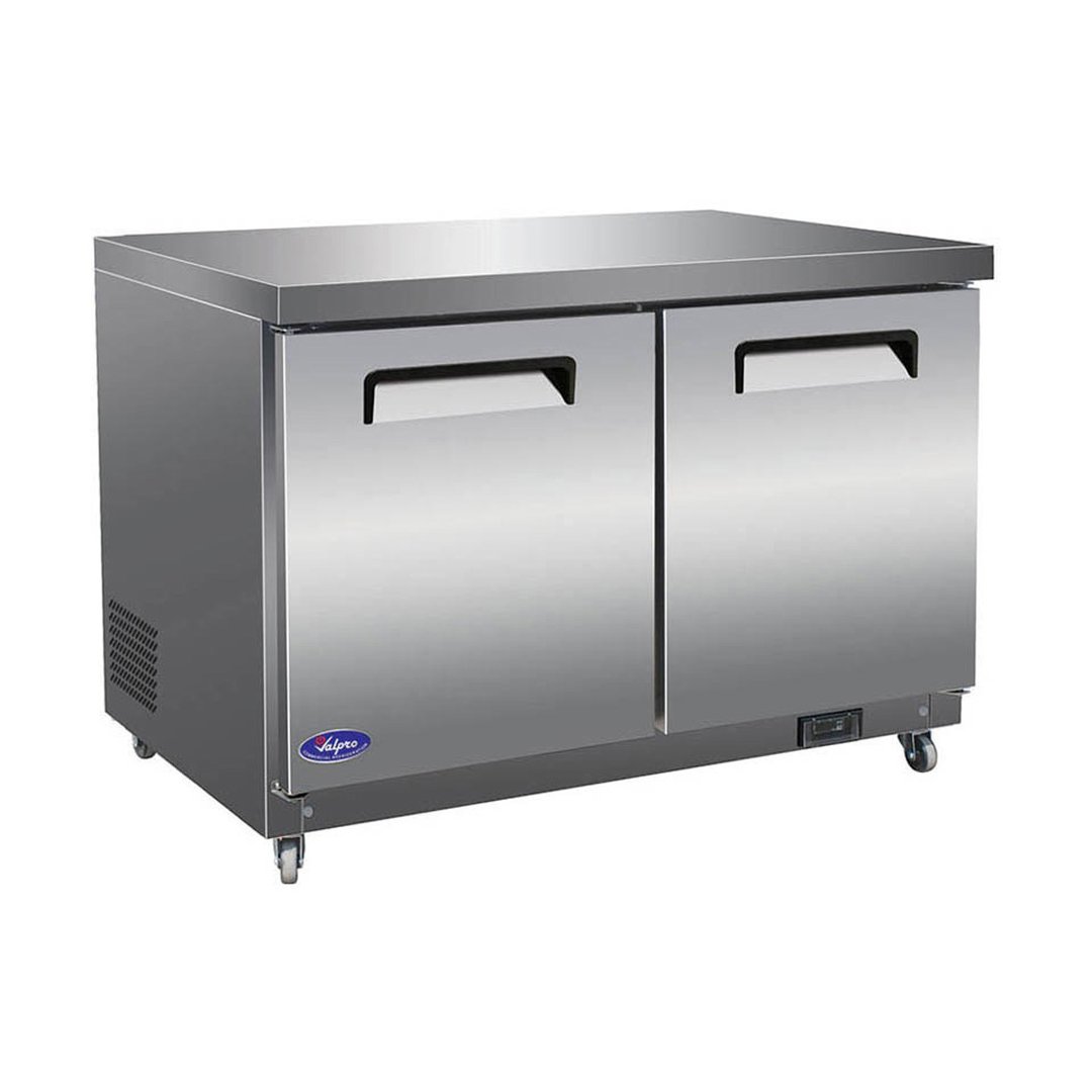 Valpro VPUCR48 48" 2-Section Undercounter Refrigerator w/ 2 Doors, 12 cu. ft.