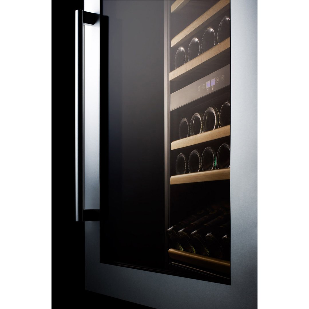 Summit VC60D 23" Glass Door Wine Refrigerator, Dual Temperature, 51 Bottles