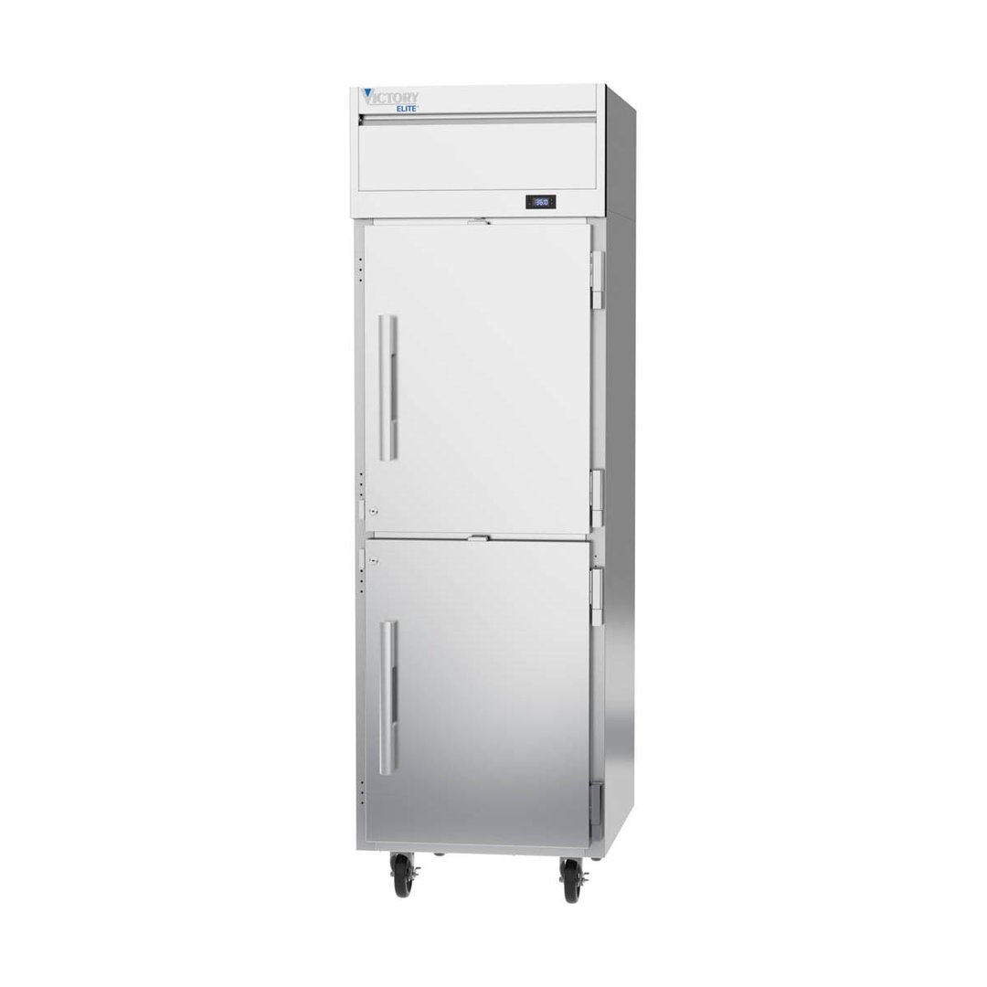 Victory VERSA-1D-HD-HC 26" One Section Reach-In Refrigerator w/ 2 Solid Half Doors, Aluminum Interior, Electronic Control, 21 cu. ft.