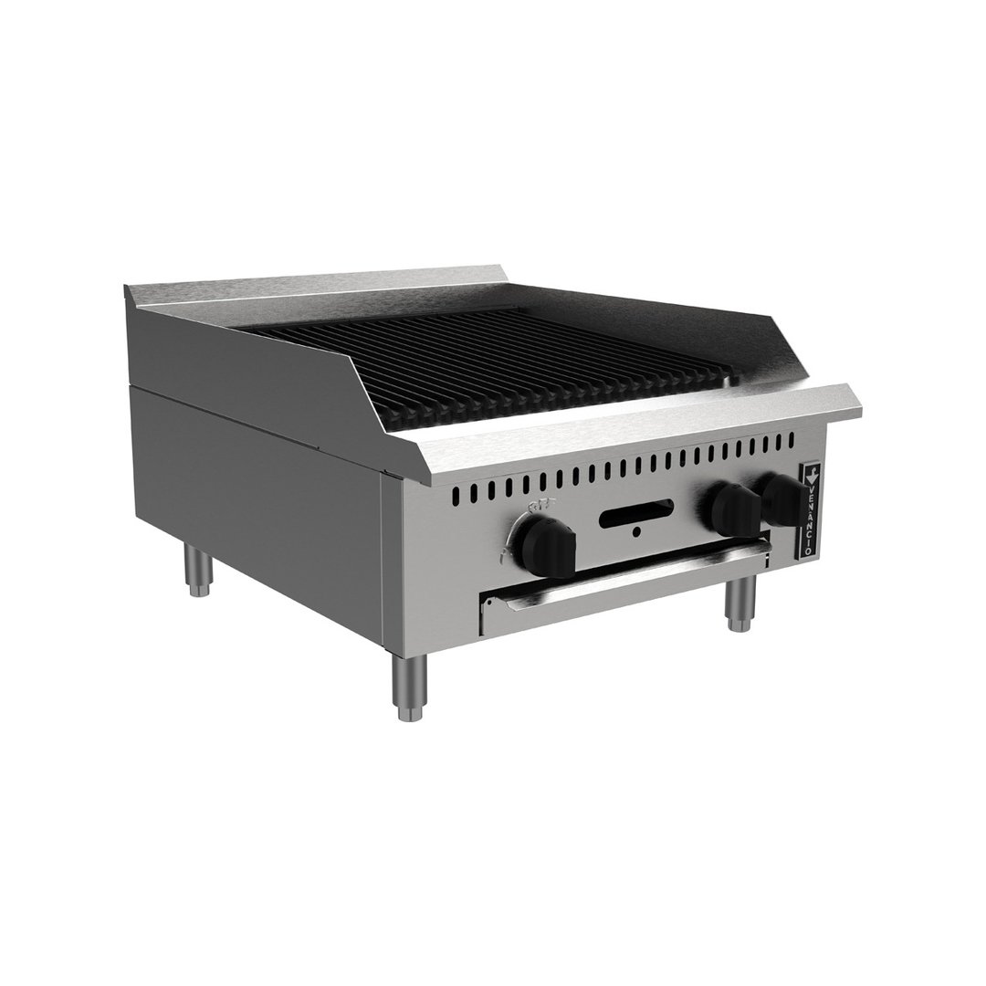 Venancio USA PCB60G-CT 60" Countertop Gas Radiant Charbroiler w/ (5) Burners, 150.000 BTU