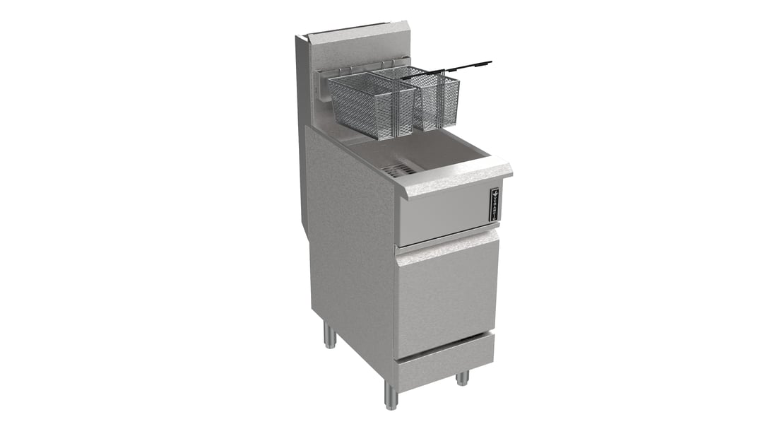 Venancio USA PFR50G-CB Full Pot Floor Model Gas Fryer w/ 50-lb Capacity, Millivolt Controls