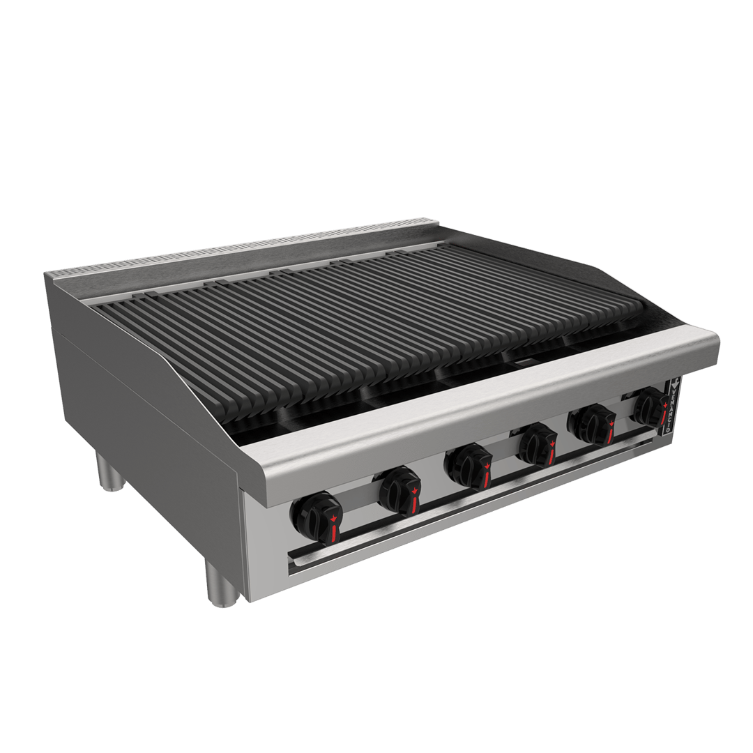 Venancio USA R48CT-48C 48" Countertop Gas Radiant Charbroiler w/ (8) Burners, 133.325 BTU