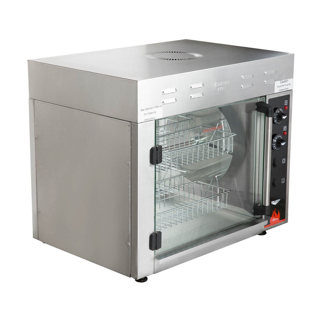 Vollrath 40704 Countertop Commercial Electric Rotisserie Oven with 8 Bird Capacity, 2.7 kW, 220v