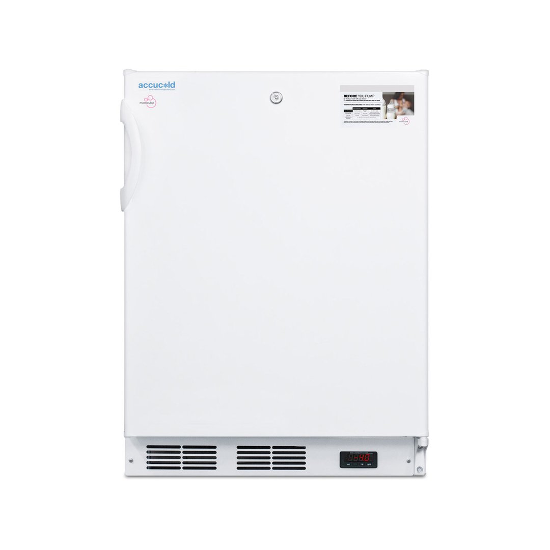 Accucold VT65MLBIMCADA 23.63" Undercounter Breast Milk Freezer, White, 3.5 cu. ft.