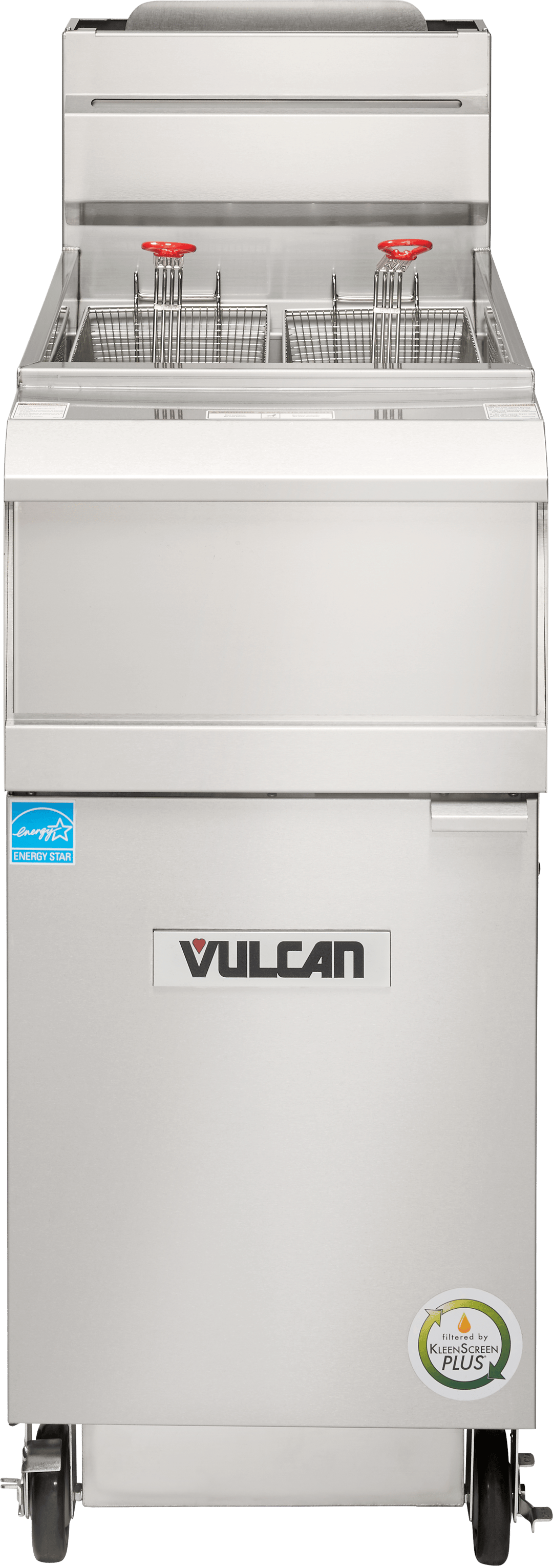 Vulcan 1VHG50CF FQuickFry5™ ull Pot Floor Model Gas Fryer w/ 50-lb Capacity, Built-In Filtration