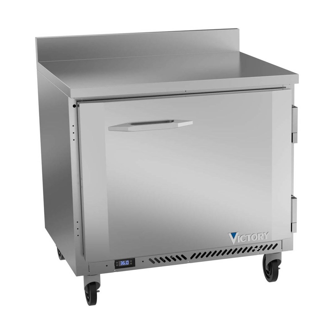 Victory VWR36HC 36" 1-Section Worktop Refrigerator w/ 1 Door, 8.5 cu. ft.