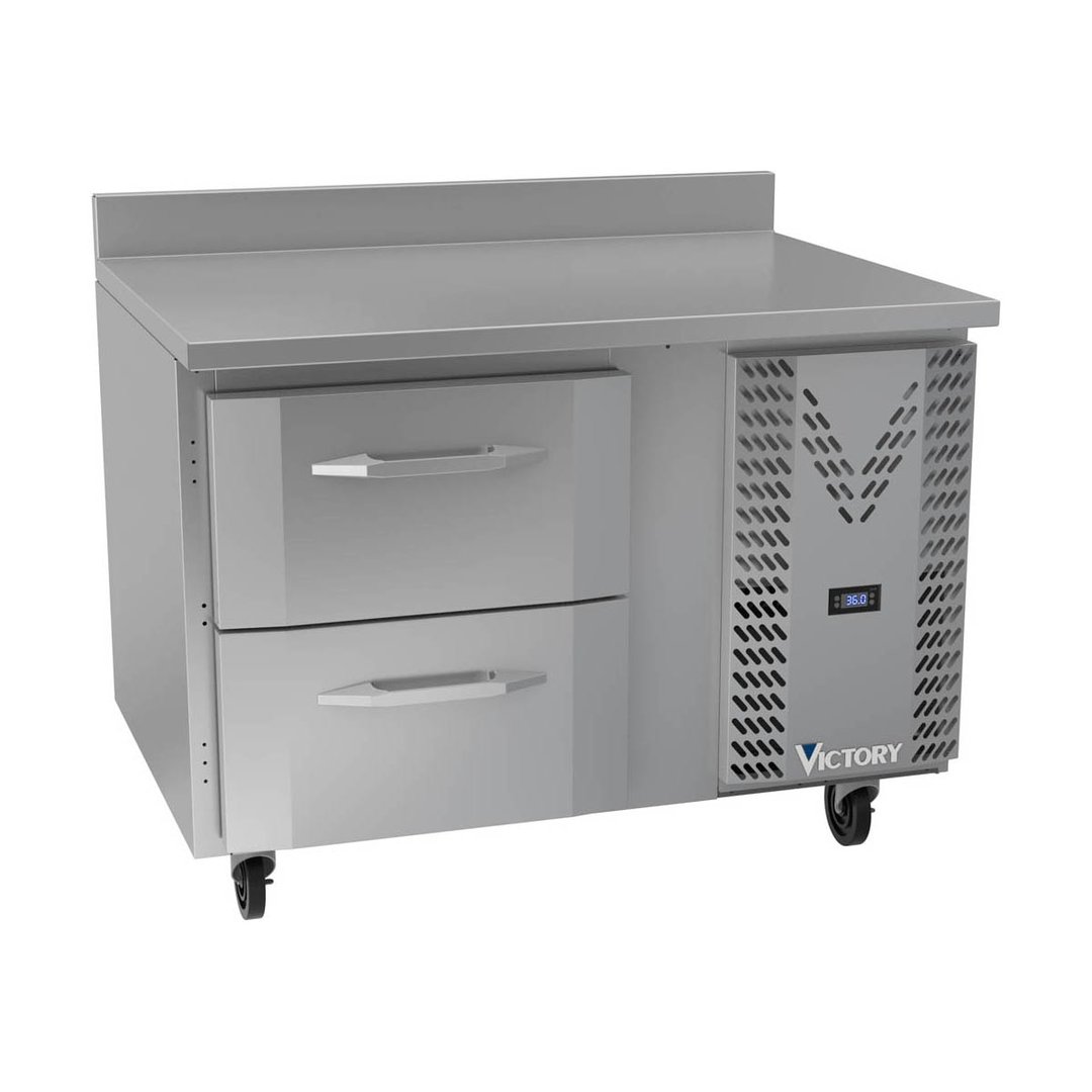 Victory VWRD46HC-2 46" 1-Section Worktop Refrigerator w/ 2 Drawers, 10.8 cu. ft.